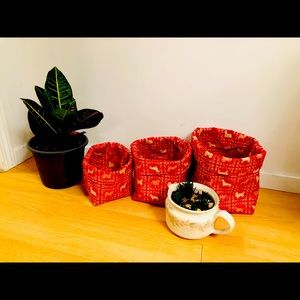 Fabric baskets!
